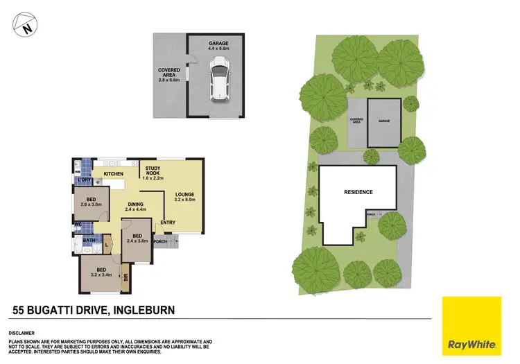 Floorplan of Homely house listing, 55 Bugatti Drive, Ingleburn NSW 2565