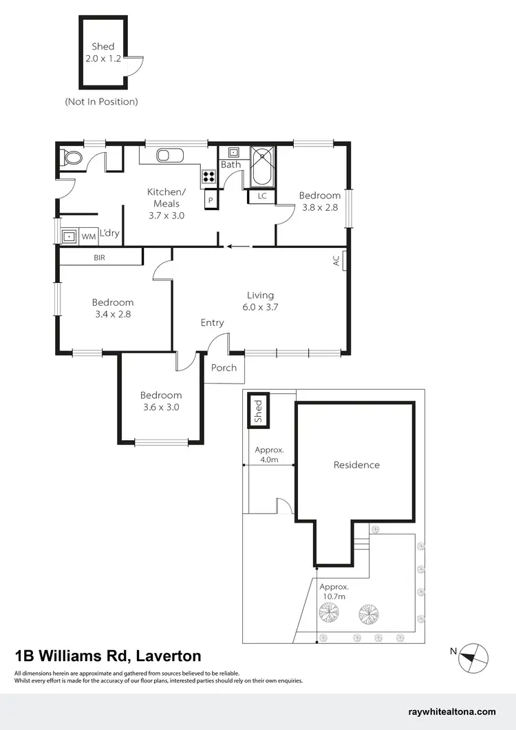 Floorplan of Homely house listing, 1B Williams Road, Laverton VIC 3028