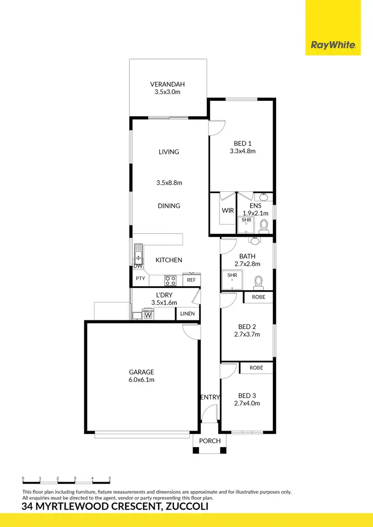 Floorplan of Homely house listing, 34 Myrtlewood Crescent, Zuccoli NT 832