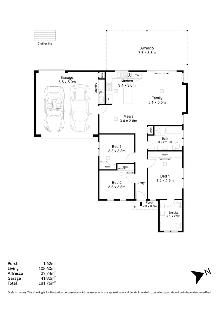 Floorplan of Homely house listing, 113A Railway Terrace, Largs North SA 5016