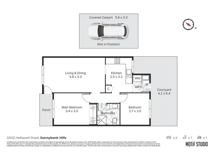 Floorplan of Homely townhouse listing, 2/452 Hellawell Road, Sunnybank Hills QLD 4109