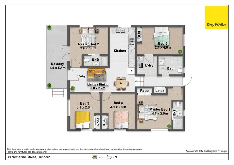 Floorplan of Homely house listing, 38 Nectarine Street, Runcorn QLD 4113