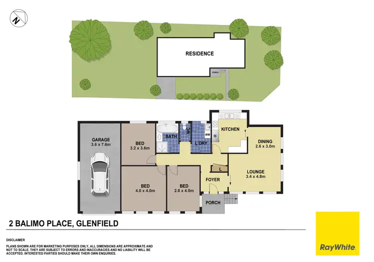 Floorplan of Homely house listing, 2 Balimo Place, Glenfield NSW 2167