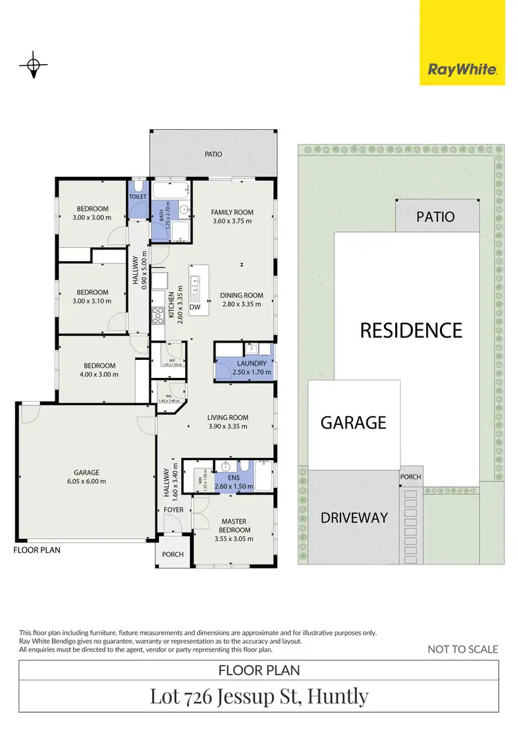 Floorplan of Homely house listing, Lot 726 Jessup Street, Huntly VIC 3551