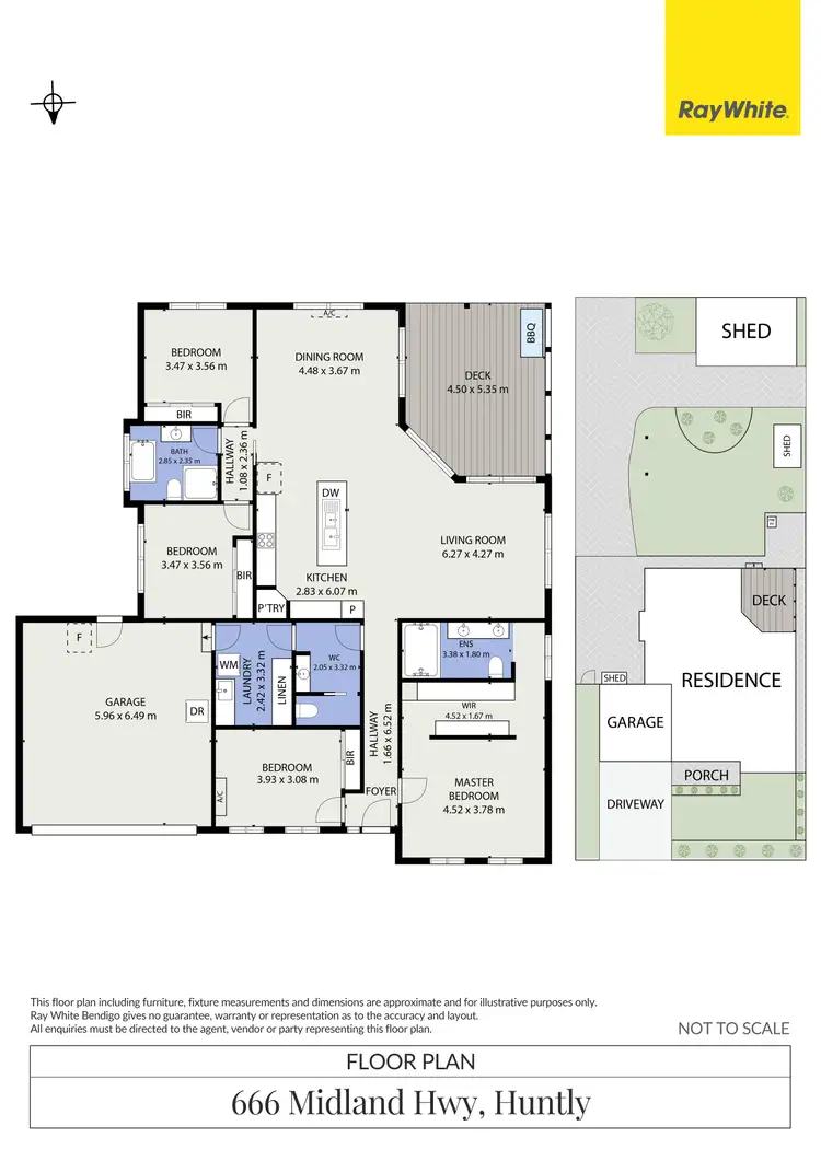 Floorplan of Homely house listing, 666 Midland Highway, Huntly VIC 3551