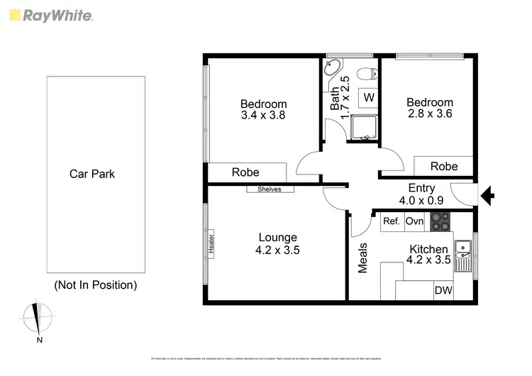 Floorplan of Homely apartment listing, 4/13 Ormond Road, Ormond VIC 3204