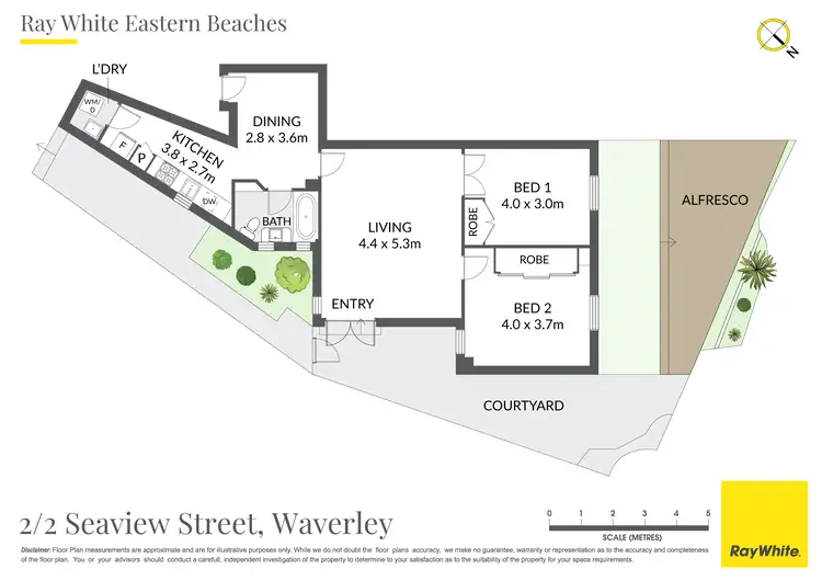 Floorplan of Homely apartment listing, 2/2 Seaview Street, Waverley NSW 2024