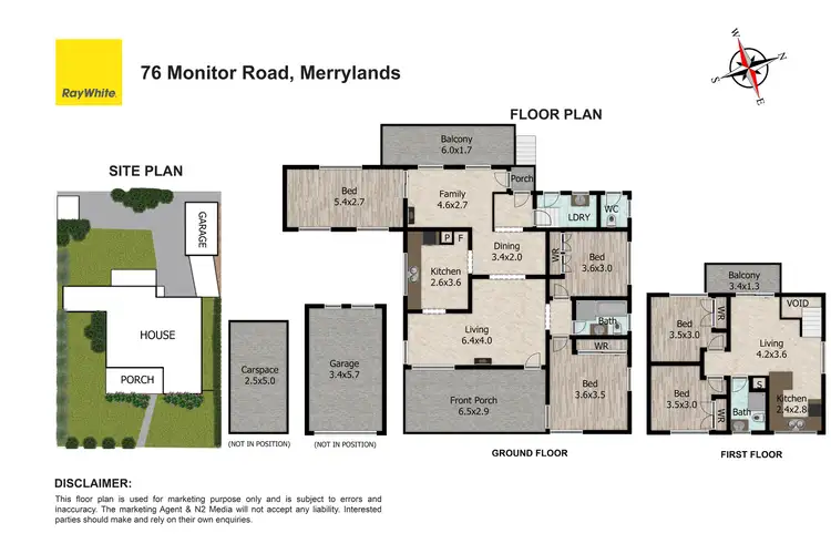 Floorplan of Homely house listing, 76 Monitor Road, Merrylands NSW 2160