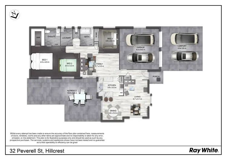 Floorplan of Homely house listing, 32 Peverell Street, Hillcrest QLD 4118