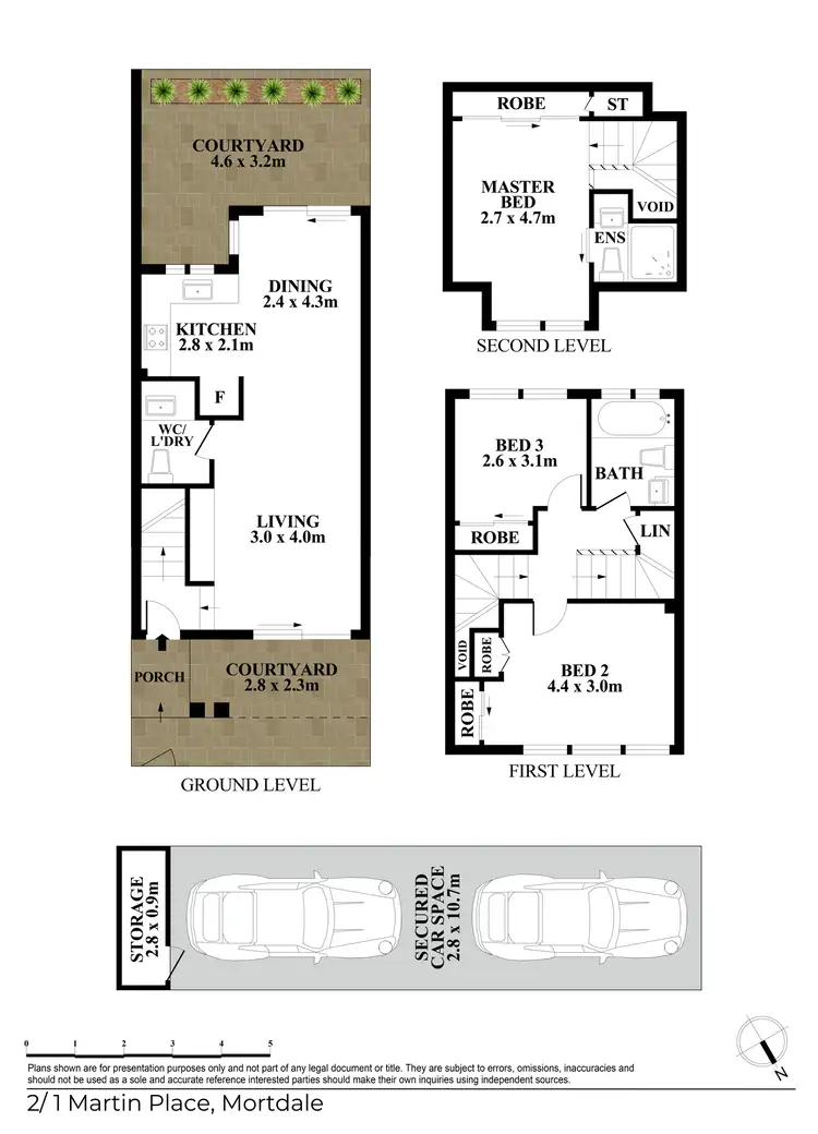 Floorplan of Homely townhouse listing, 2/1 Martin Place, Mortdale NSW 2223