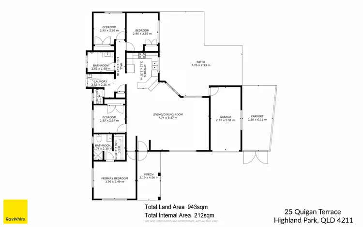 Floorplan of Homely house listing, 25 Quigan Terrace, Highland Park QLD 4211