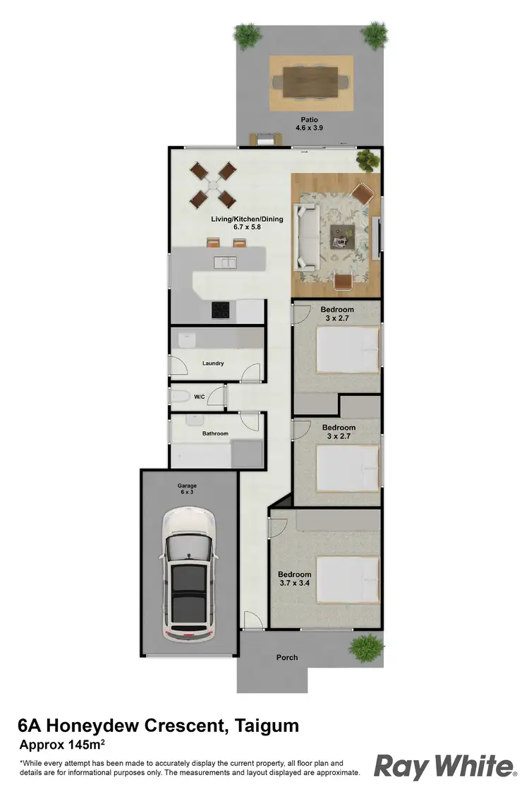 Floorplan of Homely house listing, 6A Honeydew Crescent, Taigum QLD 4018