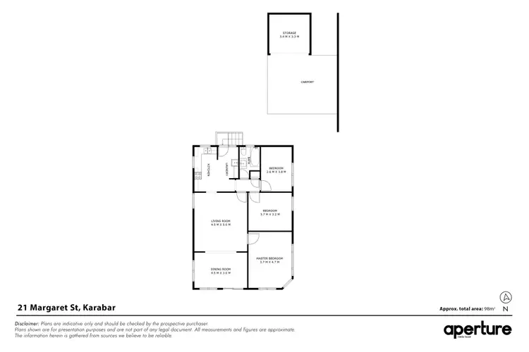 Floorplan of Homely house listing, 21 Margaret Street, Karabar NSW 2620