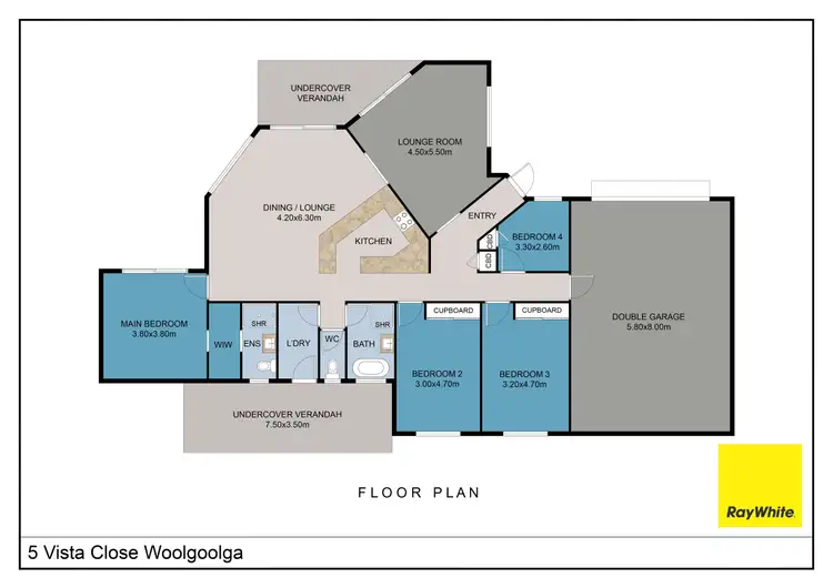 Floorplan of Homely house listing, 5 Vista Close, Woolgoolga NSW 2456