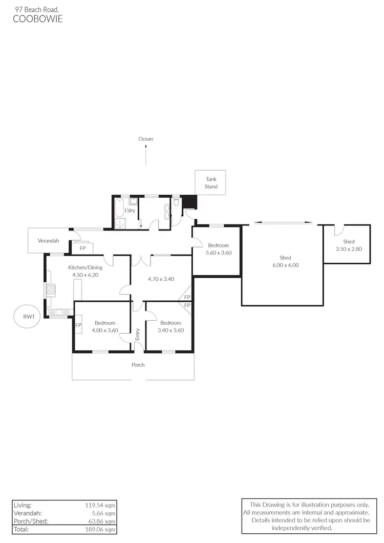 Floorplan of Homely house listing, 97 Beach Road, Coobowie SA 5583