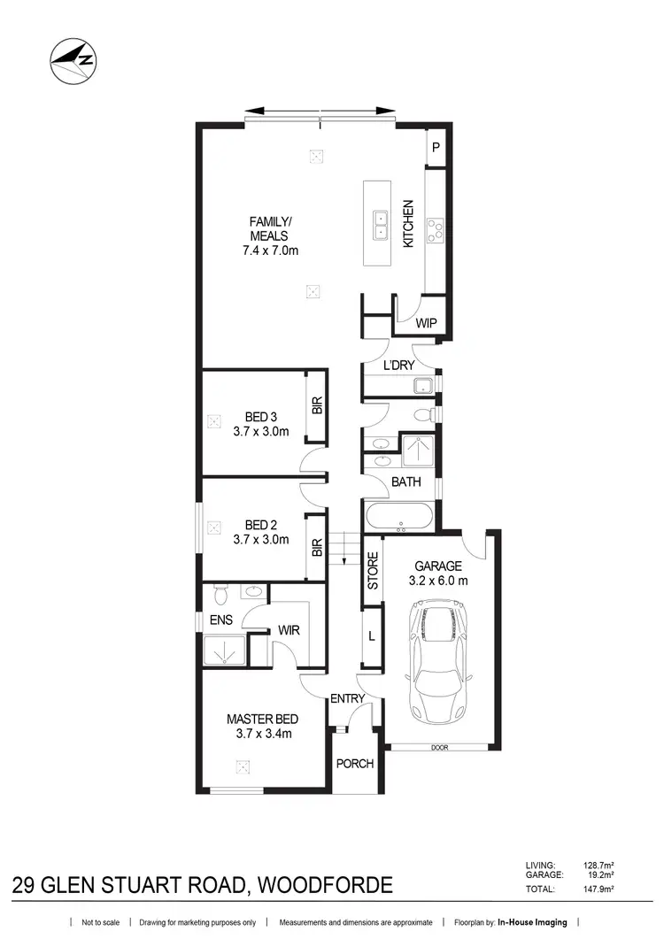 Floorplan of Homely house listing, 29 Glen Stuart Road, Woodforde SA 5072