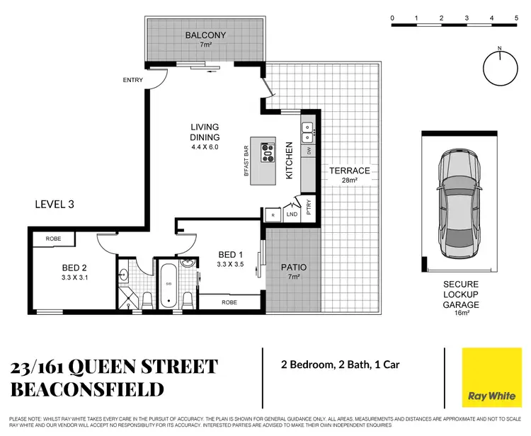 Floorplan of Homely apartment listing, 23/161 Queen Street, Beaconsfield NSW 2015