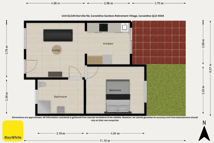 Floorplan of Homely unit listing, 51/144 Dorville Road, Carseldine QLD 4034