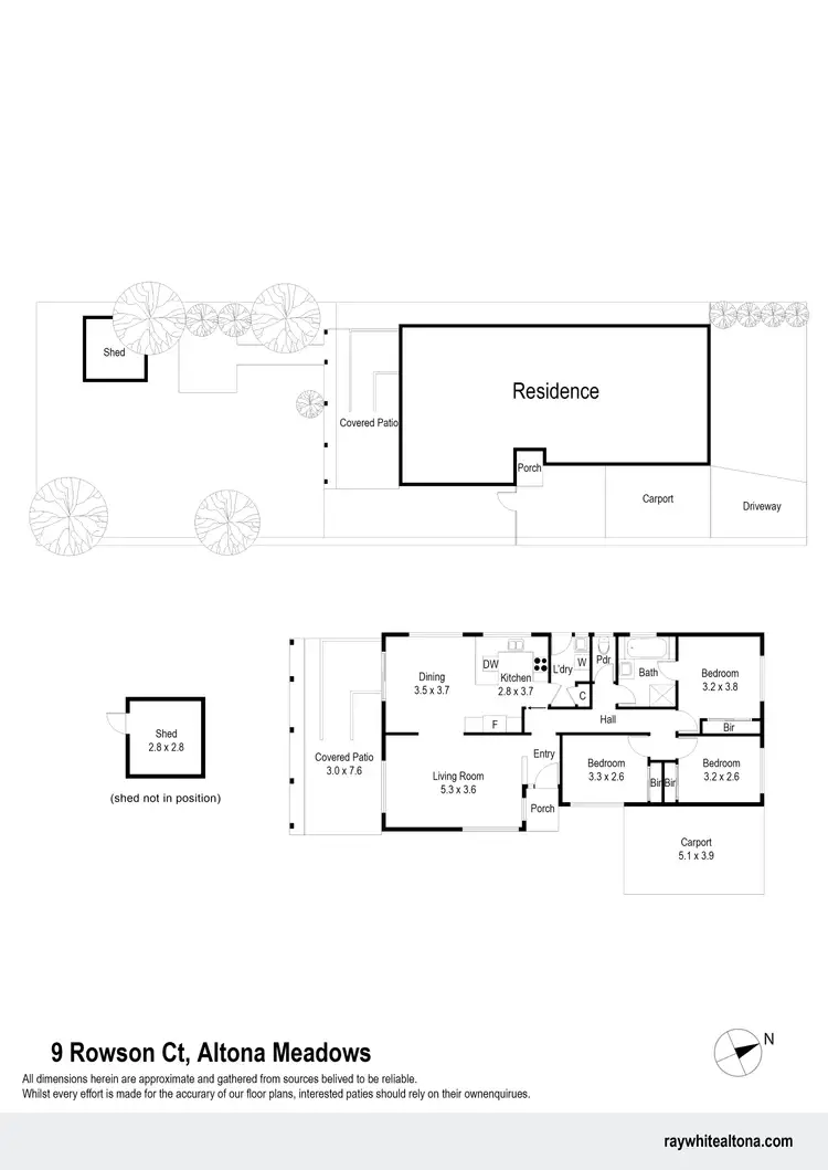 Floorplan of Homely house listing, 9 Rowson Court, Altona Meadows VIC 3028
