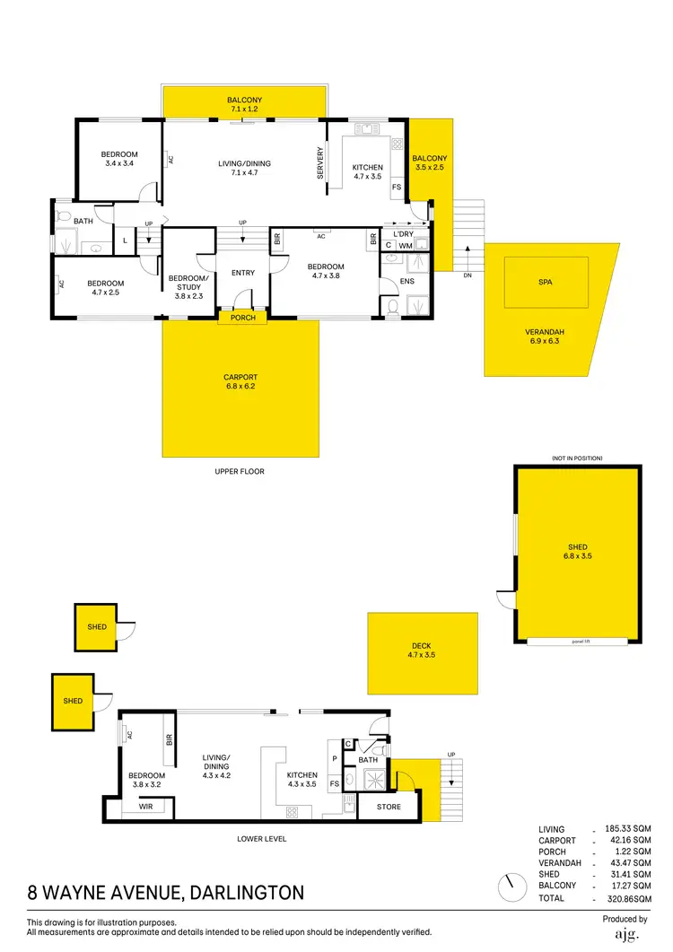 Floorplan of Homely house listing, 8 Wayne Avenue, Darlington SA 5047