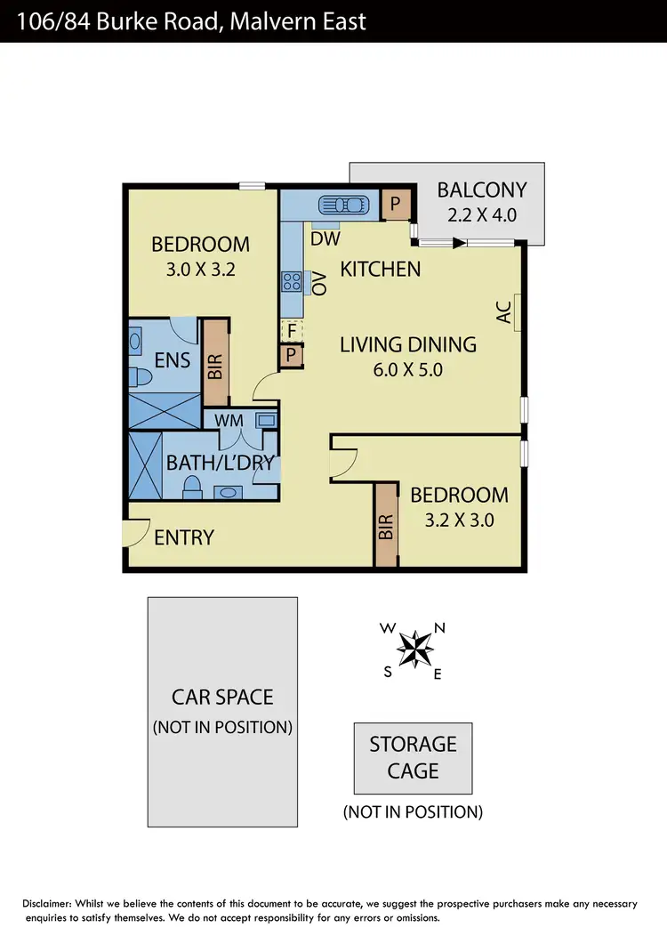 Floorplan of Homely apartment listing, 106/84 Burke Road, Malvern East VIC 3145