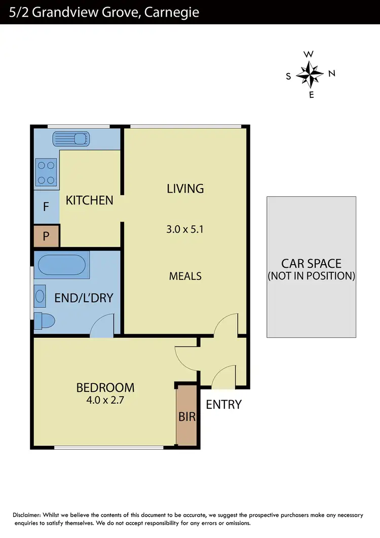 Floorplan of Homely apartment listing, 5/2 Grandview Grove, Carnegie VIC 3163