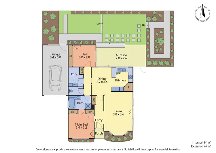 Floorplan of Homely unit listing, 1/110 Dorset Road, Croydon VIC 3136