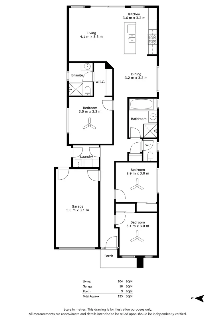Floorplan of Homely house listing, 64 Grady Way, Grange SA 5022