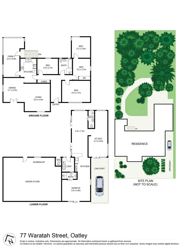 Floorplan of Homely house listing, 77 Waratah Street, Oatley NSW 2223