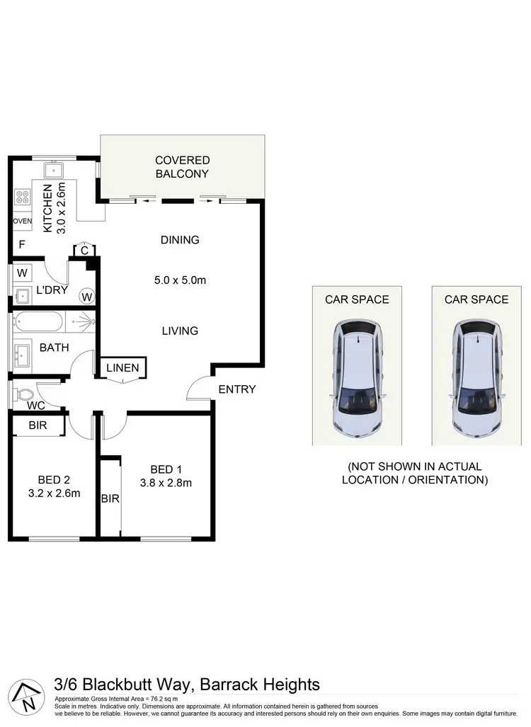 Floorplan of Homely unit listing, 3/6 Blackbutt Way, Barrack Heights NSW 2528