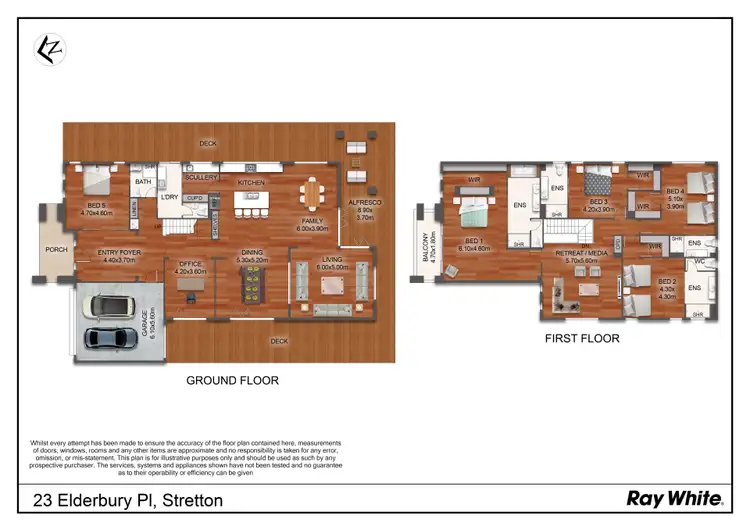 Floorplan of Homely house listing, 23 Elderbury Place, Stretton QLD 4116