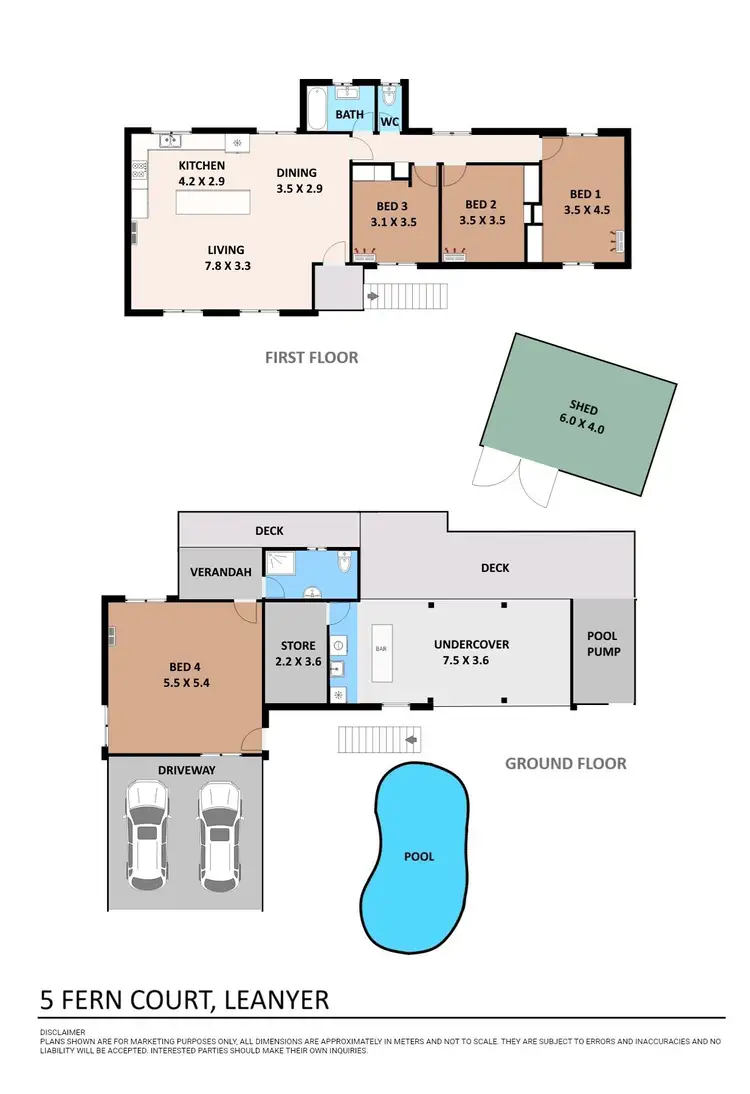 Floorplan of Homely house listing, 5 Fern Court, Leanyer NT 812