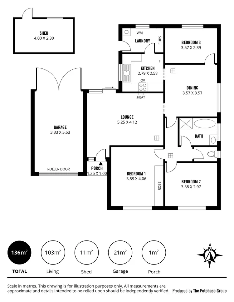 Floorplan of Homely house listing, 61 Piper Street, Parafield Gardens SA 5107