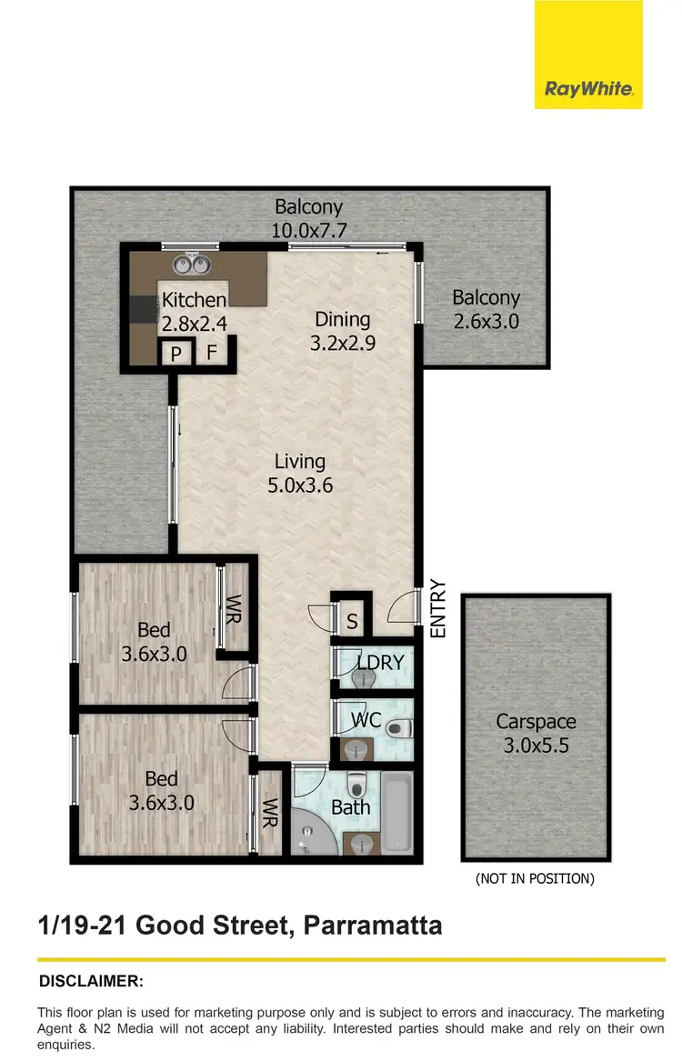 Floorplan of Homely apartment listing, 1/19-21 Good Street, Parramatta NSW 2150