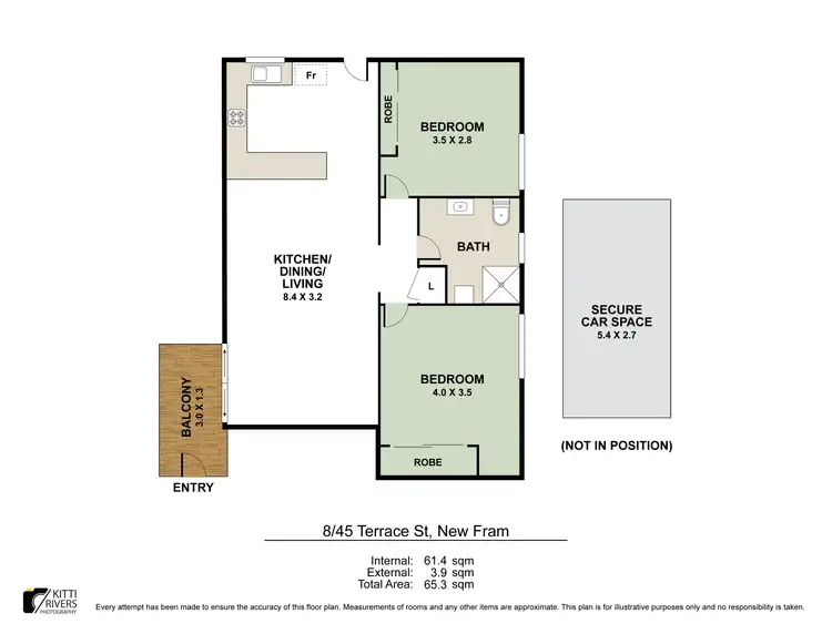 Floorplan of Homely apartment listing, 8/46 Terrace Street, New Farm QLD 4005