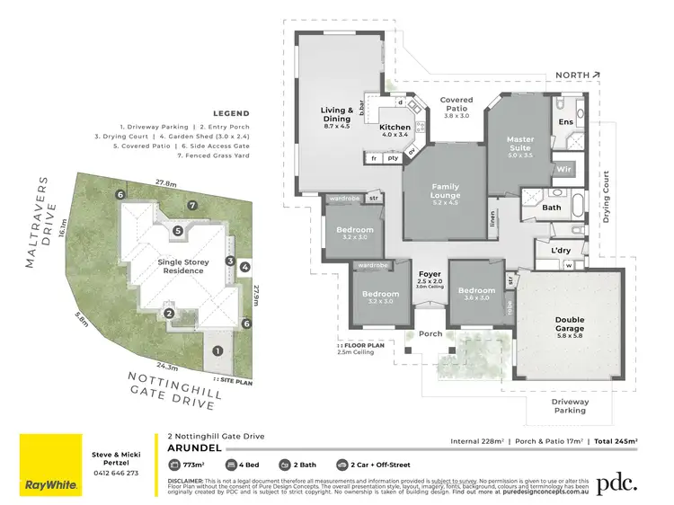 Floorplan of Homely house listing, 2 Nottinghill Gate Drive, Arundel QLD 4214