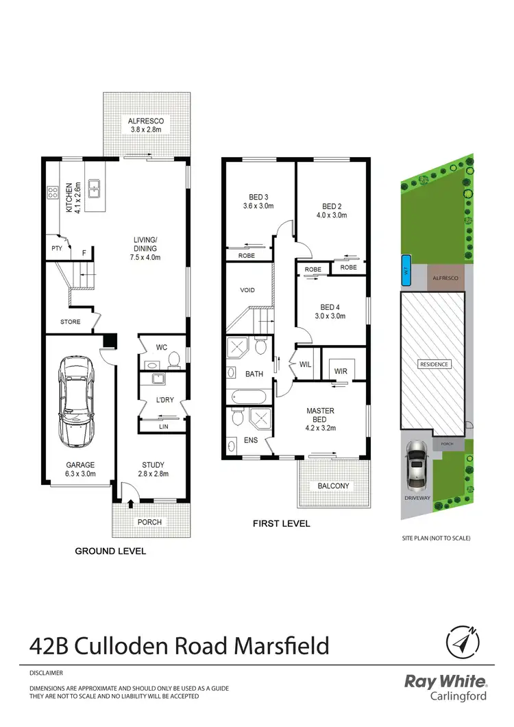 Floorplan of Homely semi-detached listing, 42B Culloden Road, Marsfield NSW 2122