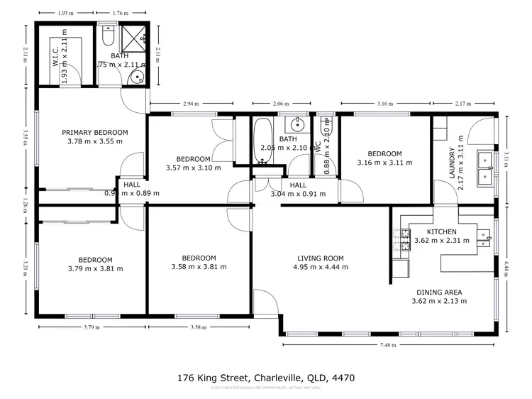 Floorplan of Homely house listing, 176 King Street, Charleville QLD 4470