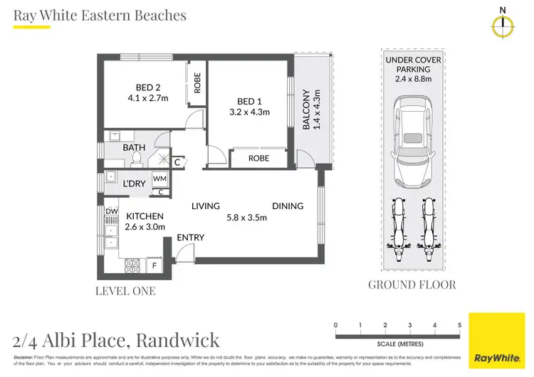 Floorplan of Homely apartment listing, 2/4 Albi Place, Randwick NSW 2031