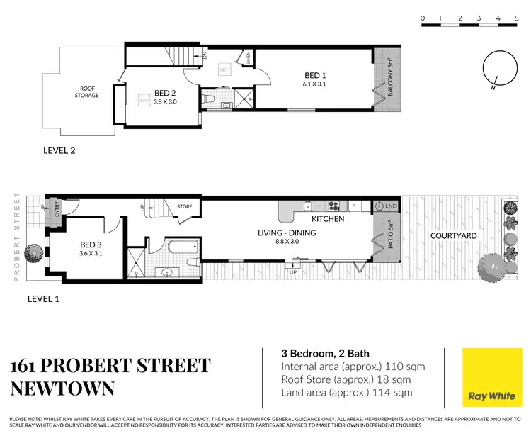 Floorplan of Homely house listing, 161 Probert Street, Newtown NSW 2042