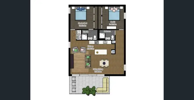 Floorplan of Homely apartment listing, 9/17 Amherst Street, Fremantle WA 6160