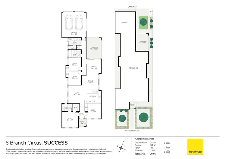 Floorplan of Homely house listing, 6 Branch Circus, Success WA 6164