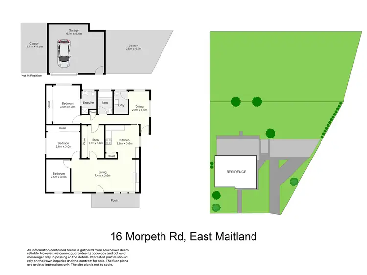 Floorplan of Homely house listing, 16 Morpeth Road, East Maitland NSW 2323