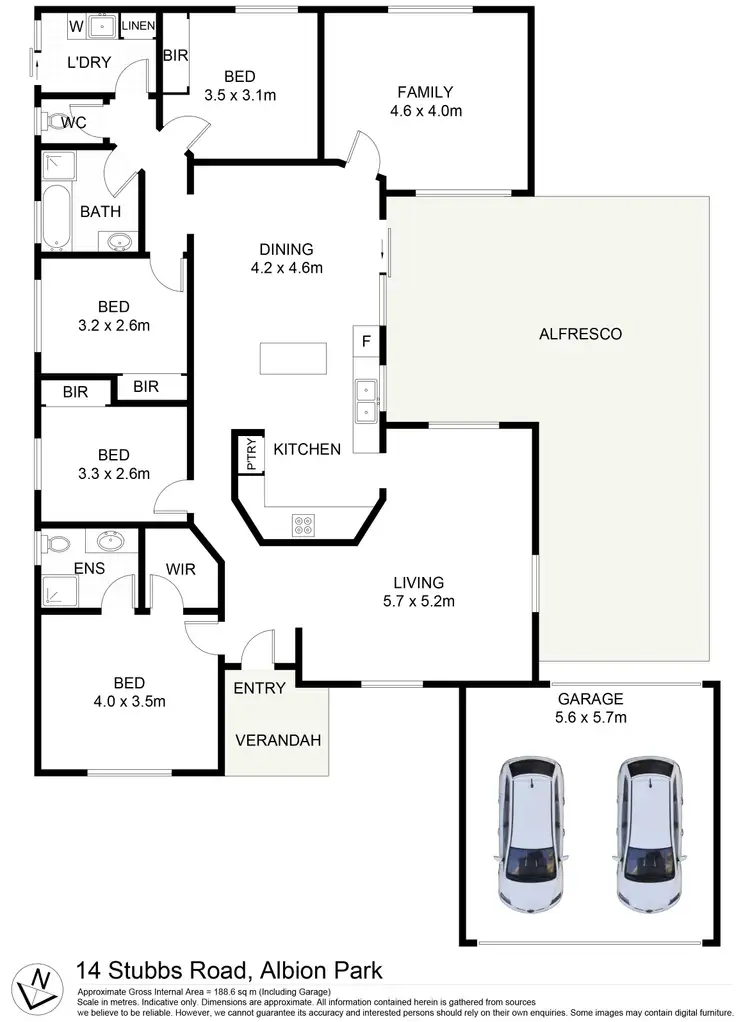 Floorplan of Homely house listing, 14 Stubbs Road, Albion Park NSW 2527