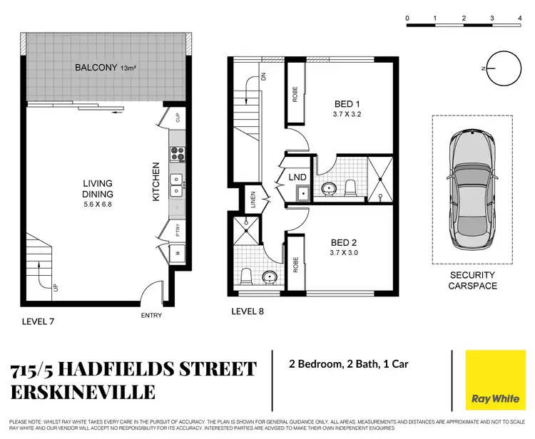 Floorplan of Homely apartment listing, 715B/5 Hadfields Street, Erskineville NSW 2043