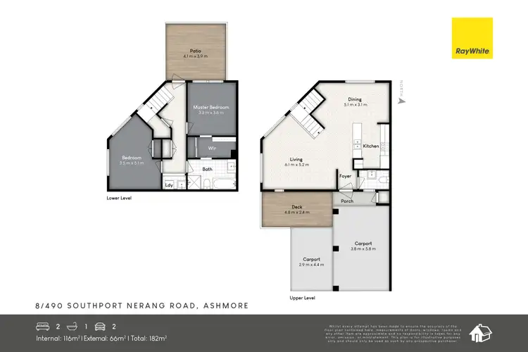 Floorplan of Homely townhouse listing, 8/490 Southport Nerang Road, Ashmore QLD 4214