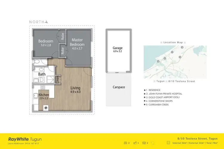Floorplan of Homely unit listing, 8/10 Toolona Street, Tugun QLD 4224