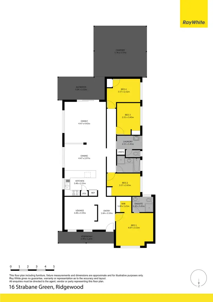 Floorplan of Homely house listing, 16 Strabane Green, Ridgewood WA 6030