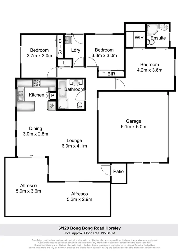 Floorplan of Homely villa listing, 6/120 Bong Bong Road, Horsley NSW 2530