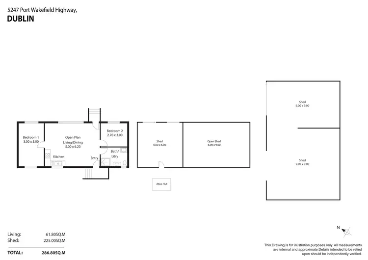 Floorplan of Homely house listing, 5247 Port Wakefield Highway, Dublin SA 5501